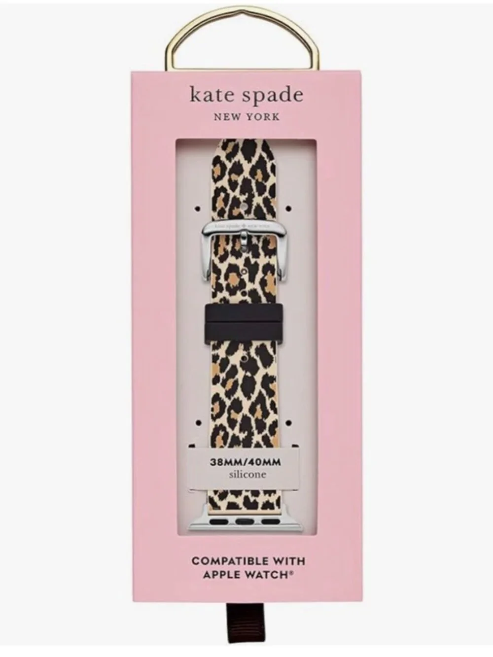 NIB Kate Spade Leopard Apple Watch Samsung Galaxy Watch Band Strap 38/40/41mm